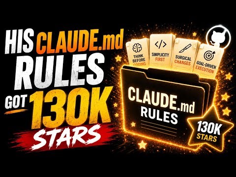 Someone Open-Sourced Karpathy's CLAUDE md. 130K Stars on github