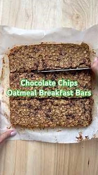 Chocolate Chips Oatmeal Breakfast Bars