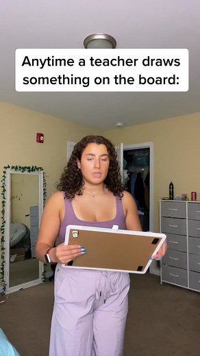 Teacher Drawing on Board Parody