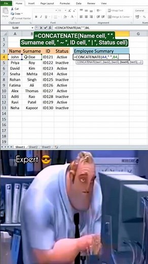 Join Multiple Columns in Excel Instantly! | CONCATENATE Formula 🔗