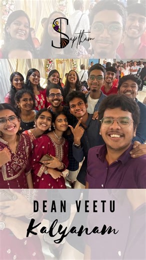 Saptham | When a "Dean veetu kalyanam" becomes a full on show 🔥🤩 EC: @tanmaya04_ @__.viishhh #classicalmusic #classicaldancer #saptham... | Instagram