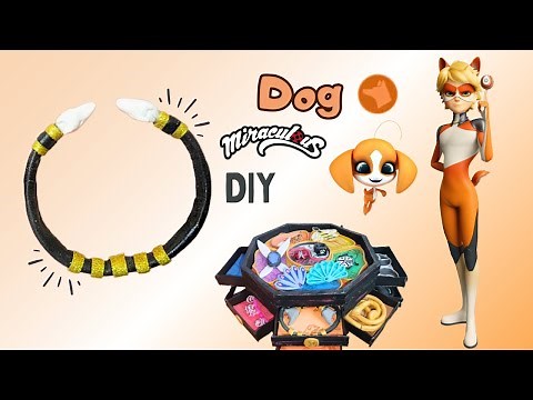 Dog Miraculous DIY | Flairmidable - Barkk Kwami | Tutorial Superhero necklace from Ladybug & CatNoir