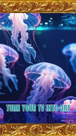 Mesmerizing Multicolor Jellyfish – 2H Video Available on Channel 🎬🖼️ | Samsung Frame TV Art 4K