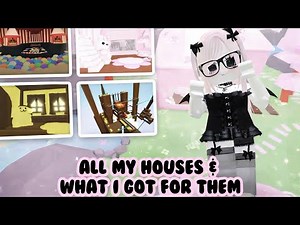 ALL my adopt me house builds (and what i got for them)