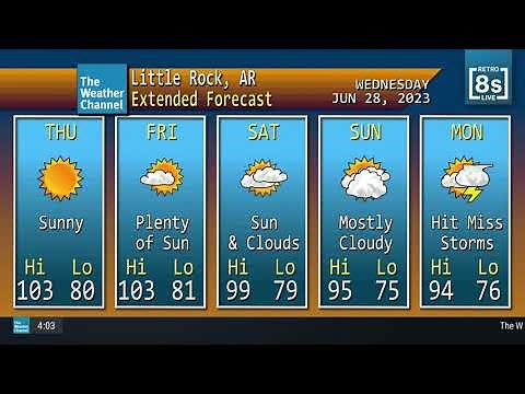 The Weather Channel Retro 8s LIVE Full Hour - June 28, 2023