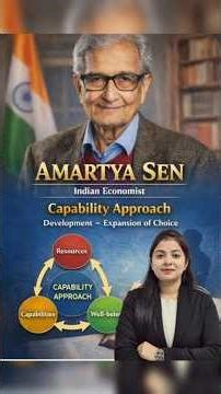 Amartya Sen Capability Approach | Indian Economist Nobel Prize Winner | Dr. Simranjit Kaur #shorts