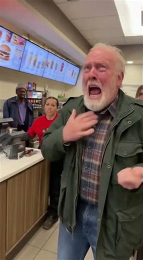 Old Man Cries “I Saw Jesus” Inside McDonald’s — Everyone Stops 😳✝️