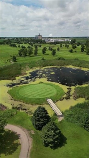 Drone Views of Island Pine Golf Course in Atwater, Minnesota
