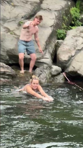 Breathtaking Autumn Waterfall Moments with Gorgeous Girls 💖🌊 #travel #waterfall