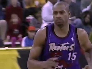 Vince Carter Amazing Dunk on Dikembe Mutombo! TWO LEGENDS OF THE GAME!