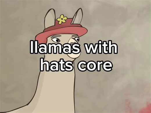 why is this my first non serious llamas with hats post lol #fyp #filmcow #edit #nostalgia #llamaswithhats