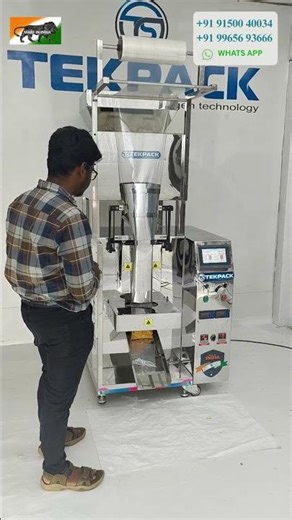 🍿 Affordable Snacks Packing Machine for Startups | TEKPACK Tamil Nadu 🏭 #SnacksPackingMachine