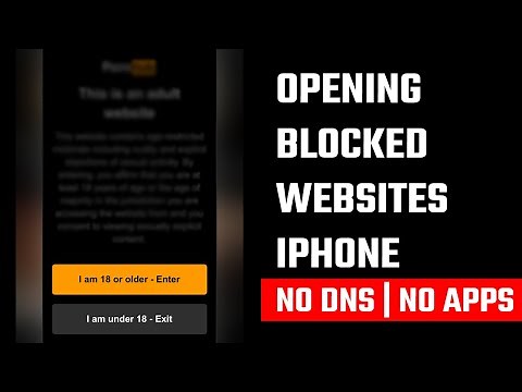 Open blocked websites on iPhone Safari, NO DNS or Apps