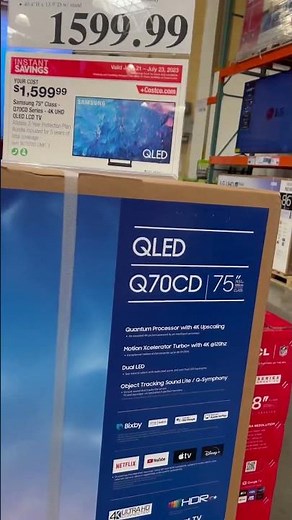 SAMSUNG 75" Class Q70C QLED 4K Smart TV QN75Q70CAFXZA 2023 Price $1599.99 at Costco