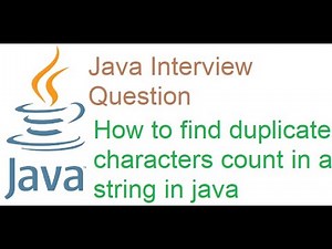 How to find duplicate char count in given string using java