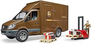 Bruder 02538 MB Sprinter UPS Truck with Driver & Accessories Vehicles - Toys