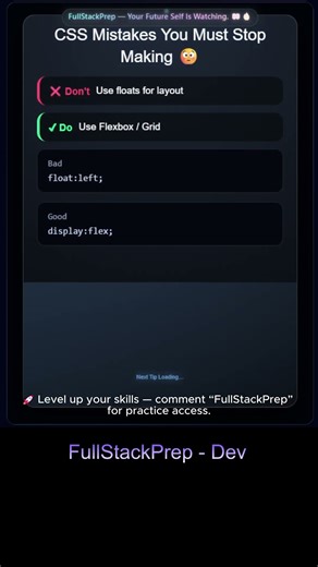 Stop Writing CSS Like This ❌ (Do This Instead) #fullstackprep #uianimation #code #codeprep #coding