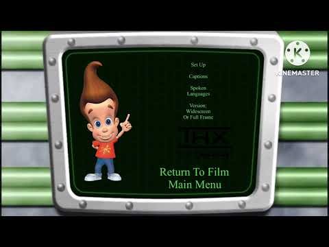 Disney Jimmy Neutron Boy Genius 2002 DVD MENU WALKTHROUGH