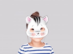 Digital Cat Mask | Printable Cat Mask | Cat Costume DIY | Instant Download | Printable Party Masks | Girls | Cat Party | Cat Themed - Etsy Canada