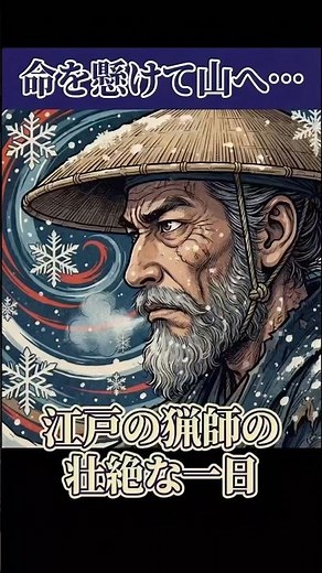 命を懸けて山へ...江戸の猟師の壮絶な1日#江戸時代 #雑学 #マタギ #歴史 #日本史