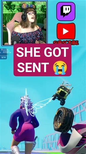 Her Car Got SENT… And I WON Because Of It 😭💀 #shorts #fortnite