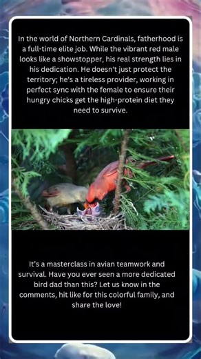 Northern Cardinals: The Ultimate Bird Parents! 🐦❤️