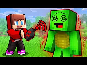 JJ Controls Mikey's MIND With A Remote Control - Minecraft Maizen Animations