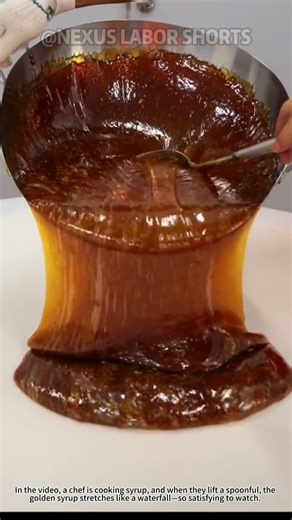 Syrup Making Hack: Watch This Golden Syrup Stretch Like a Pro!