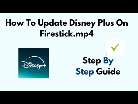 How To Update Disney Plus On FireStick/ Amazon Fire TV Stick
