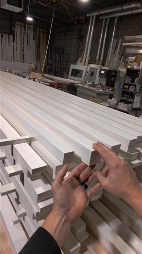 Custom Milled 2 x 2 PVC Balusters. made using Azek / Versatex PVC. #pvcmillwork