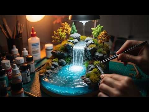Tiny Waterfall, Real Emotions — Crafting a Lifelike Miniature Nature Escape