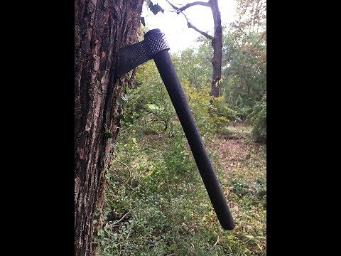 Forging a farrier rasp tomahawk