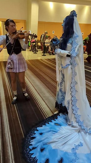13K views · 404 reactions |  At Dragoncon magic always seems to happen  When I was in my Corpse Bride down at the Marriott @kyteonair came up and started playing violin. It was beautiful and made my heart so full and happy. #thecorpsebride #corpsebridecosplay #dragoncon2023 #dragonconcosplay | The Casey Renee | Facebook
