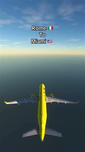 Rome 🇮🇹 to Miami 🇺🇸 #msfs #aviation