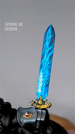 Painting Power Sword of a Space Marine #warhammer40k #warhammer