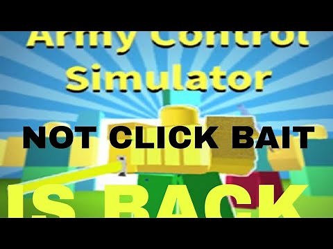 ARMY CONTROL SIMULATOR IS BACK|NOT CLICK BAIT|