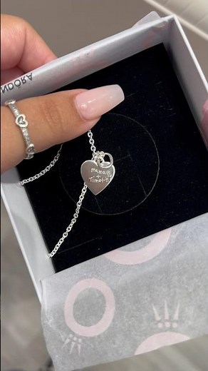 @Pandora Custom engraving is the cutest!#pandoraengraving #pandora#pandoranecklace #mothersday #gift