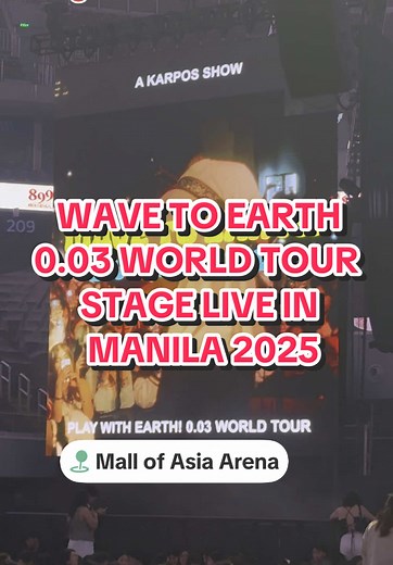 Wave to Earth Concert at Mall of Asia Arena 2025