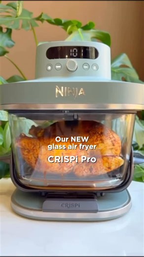 Ninja Kitchen on Instagram: "NEW NINJA ALERT Meet the NEW Ninja CRISPi Pro Glass Air Fryer‼️ ✅ XL capacity ✅ Non-toxic glass ✅ Prep, cook, serve, store ✅ 6 presets + temp control ✅ Fast, crispy results The future of air frying is HERE, and it’s CLEAR.  #NinjaCRISPi #NinjaCRISPiPro"