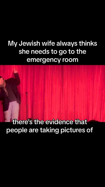 Dante the comic tells jokes about his jewish wife always thinking she is sick. The comedian hits perfect jokes. See me doing Stand Up Comedy February 9-10 at the TACOMA COMEDY CLUB. https://youtube.com/shorts/cq4C6punnR0?si=oDgpwgqHxP67m-BC @tacomacomedy located at sixth and proctor in Tacoma #Funny #Jokers #Comedian #Comic #StandUp #StandupComedy #StandupComedian GET YOUR TICKETS NOW! https://www.tacomacomedyclub.com/events/85773 https://youtube.com/shorts/BcmjIiufY8U?si=dtgNq-sSyZx3-03P
