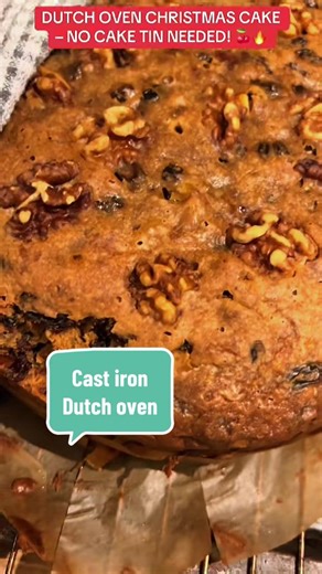 Cast Iron Dutch Oven 4.7L – heavy, solid and built to last. Perfect for slow-cooked stews, casseroles, soups, bread and one-pot dinners. Holds heat beautifully, cooks evenly, and goes from hob to oven without a fuss. This is the kind of pot you’ll reach for again and again 🍲🔥 #TikTokShop #TikTokMadeMeBuyIt #CastIronCookware #OnePotCooking #HomeCooking ⸻ Half this recipe for smaller Dutch oven. Dutch Oven Christmas Cake with Ballycastle 1 kg mixed dried fruit 1 bottle (approx. 700 ml) Ballycast