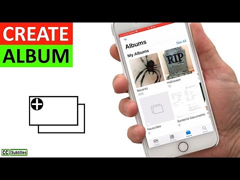 How to create a new Photo Album on iPhone and add photos - iPhone How to add Photos to an Album