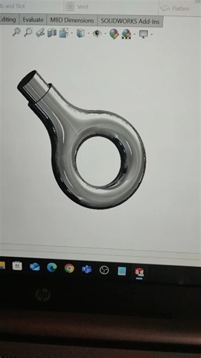 Lifting Ring drawing in Solidworks #shorts #liftingring #asifcadd