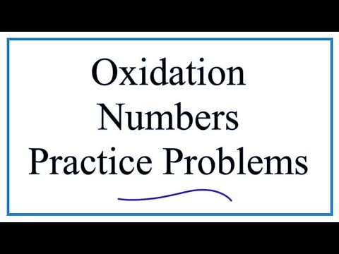 Finding Oxidation Numbers Practice Problems and Answers