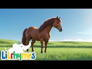 Horse Song for Kids, Children and Toddlers | Nursery Rhyme Songs | Farm Animals Song | Giddy Up!