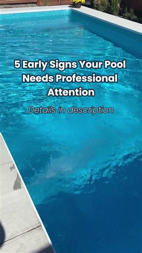 5 Early Signs Your Pool Needs Professional Attention