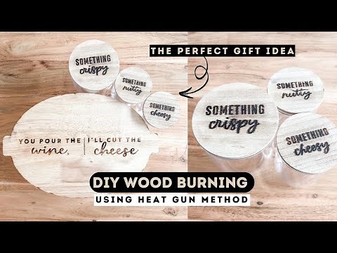 Wood Burning with Heat Gun | Quick DIY Idea | Ashleigh Lauren
