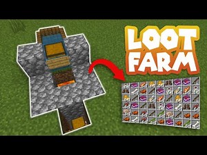LOOT FARM Minecraft Bedrock 1.19 || ULTIMATE Fish & Loot Farm