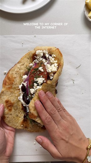 Comment 'RECIPE' This Gyro Bread recipe is the perfect, easy bread to make up and have for quick, healthy wraps and gyros all-week-long. https://www.foodbymaria.com/gyro-bread/ | Foodbymaria
