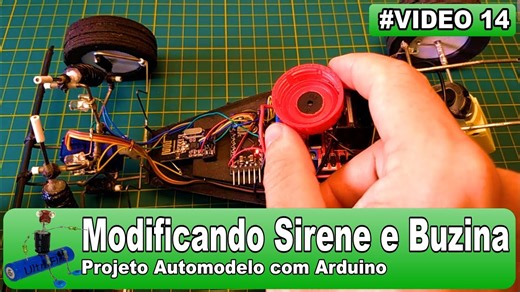V14: Buzina e Sirene com Buzzer – Arduino para Carrinho RC e Projetos